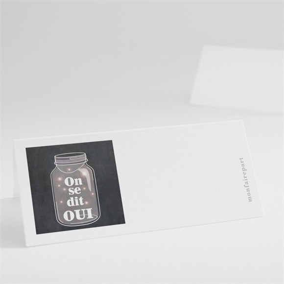 Marque-place mariage Belle ardoise mariage réf.N440156