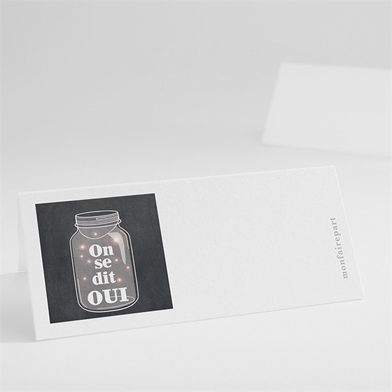 Marque-place mariage belle ardoise mariage