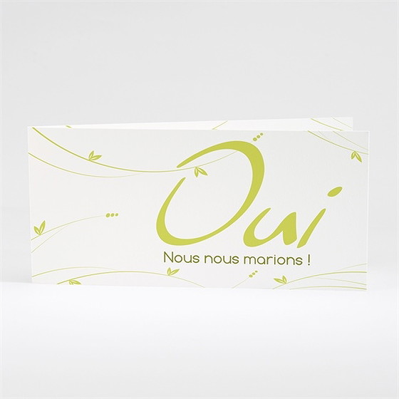 Faire-part mariage moderne et printanier