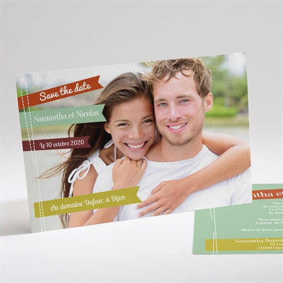 Faire-part mariage Fantaisie et joie d'annoncer ! réf.N14116