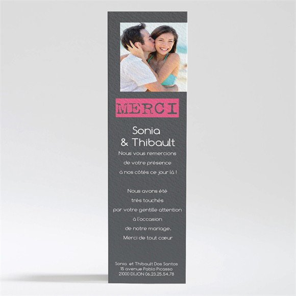 Remerciement mariage Notre petite annonce réf.N200192