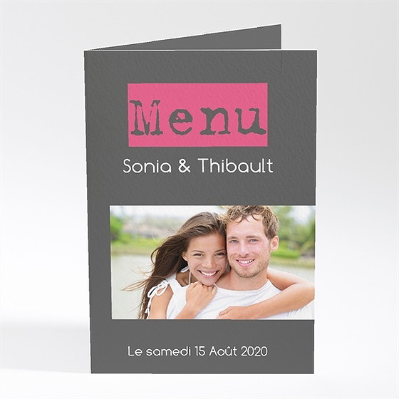 Menu mariage notre petite annonce