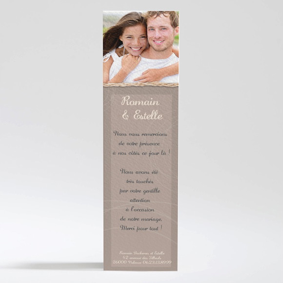 Remerciement mariage le Duo réf.N200197