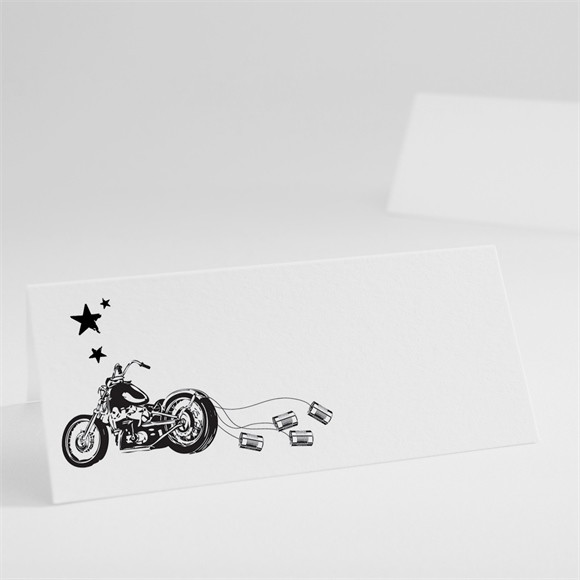 Marque-place mariage Moto vintage réf.N440163