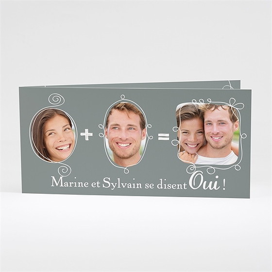 Faire-part mariage toi + moi