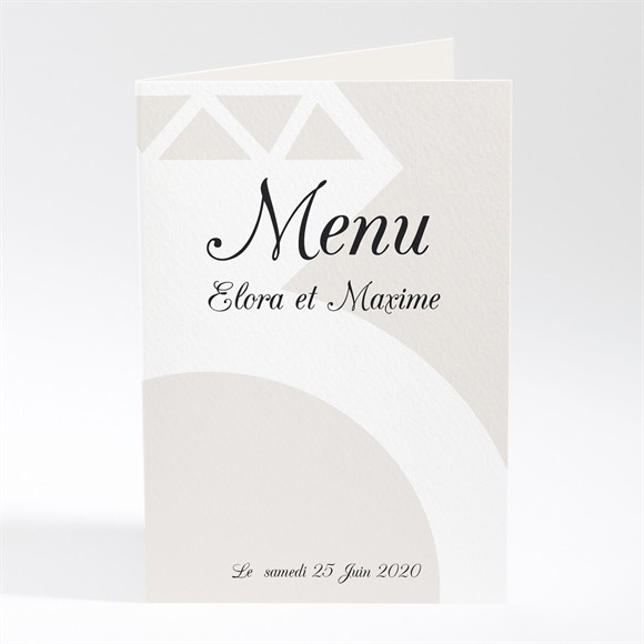 Menu mariage Notre Diamant réf.N401199