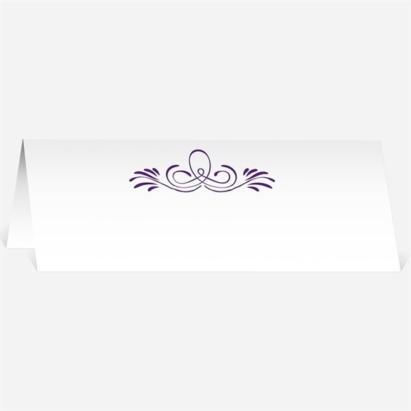 Marque-place mariage Médaillon violet et photos réf.N440173