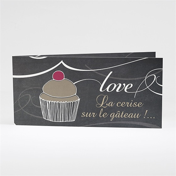 Faire-part mariage love cake