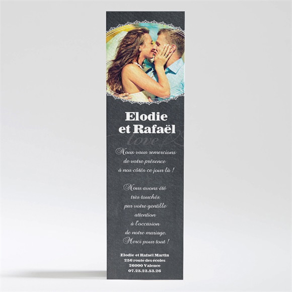 Remerciement mariage Love cake réf.N200215