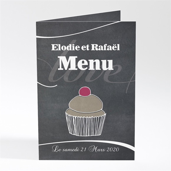 Menu mariage Love cake réf.N401208