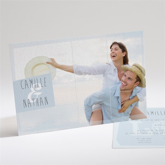 Faire-part mariage Associez vous à notre Bonheur réf.N14118