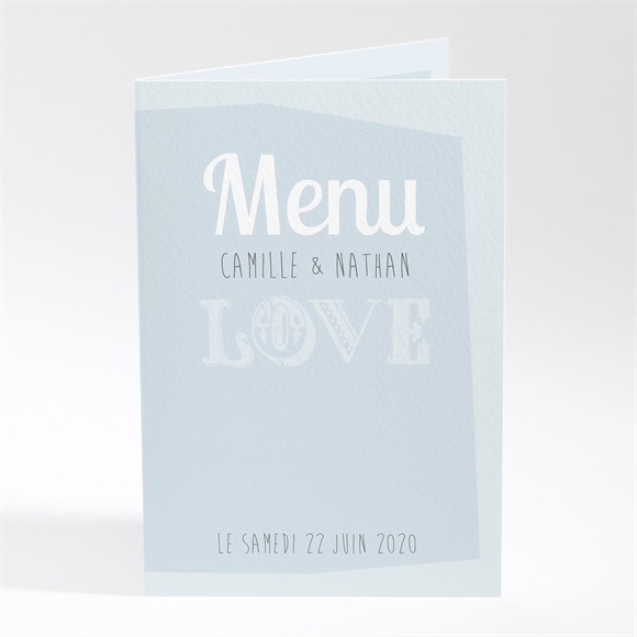 Menu mariage Associez vous à notre Bonheur réf.N401206