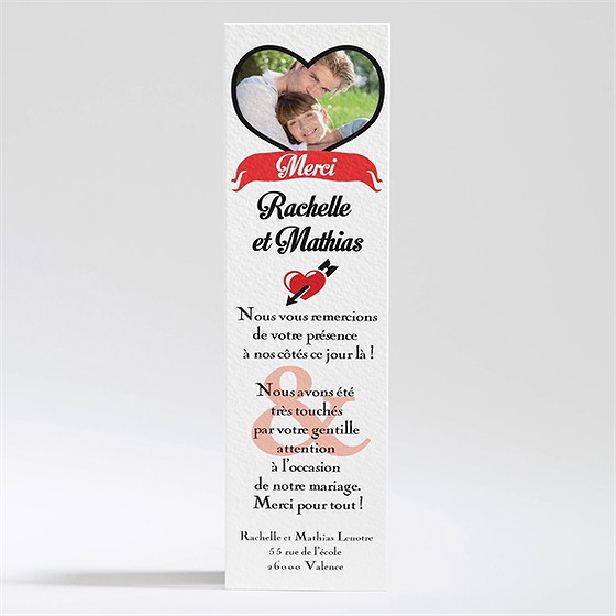 Remerciement mariage pour le meilleur