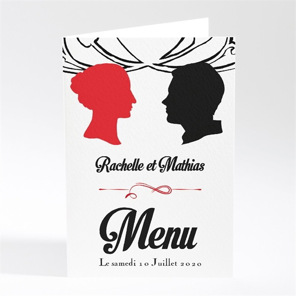 Menu mariage Pour le meilleur réf.N401212