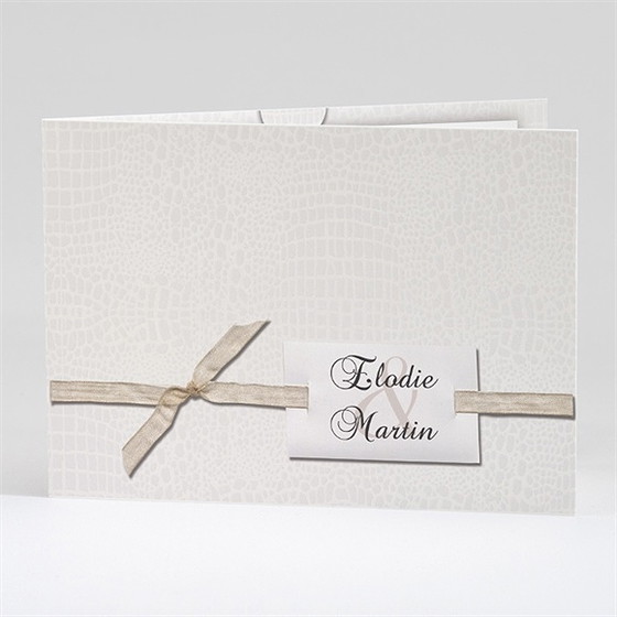 Faire-part mariage trompe l'oeil