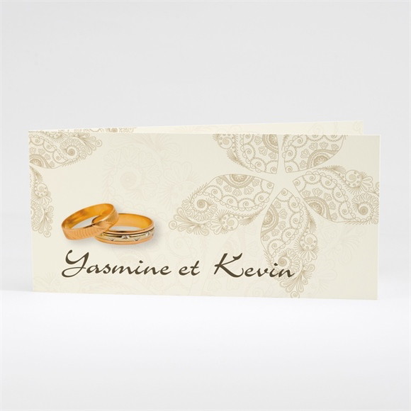 Faire-part mariage Romantique byzantin réf.N43128