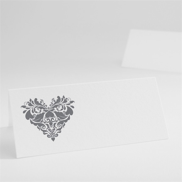 Marque-place mariage Coeur floral réf.N440179