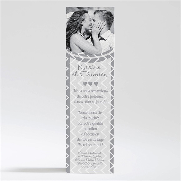 Remerciement mariage Avec nous réf.N200231