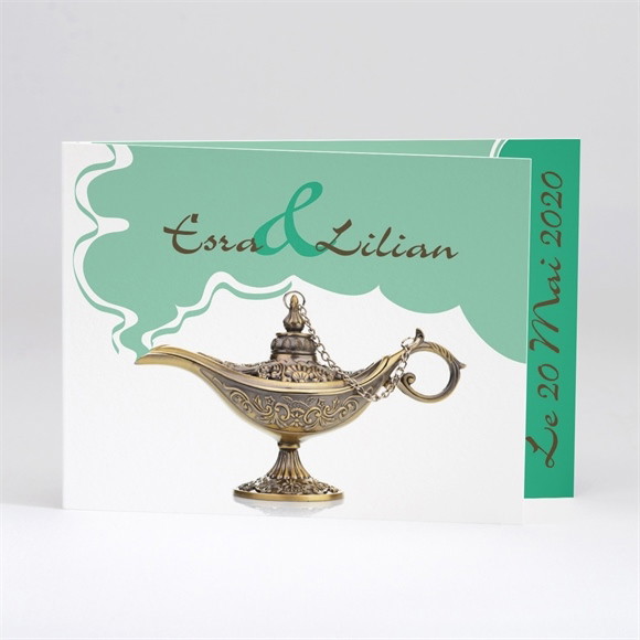 Faire-part mariage Lampe merveilleuse réf.N51114