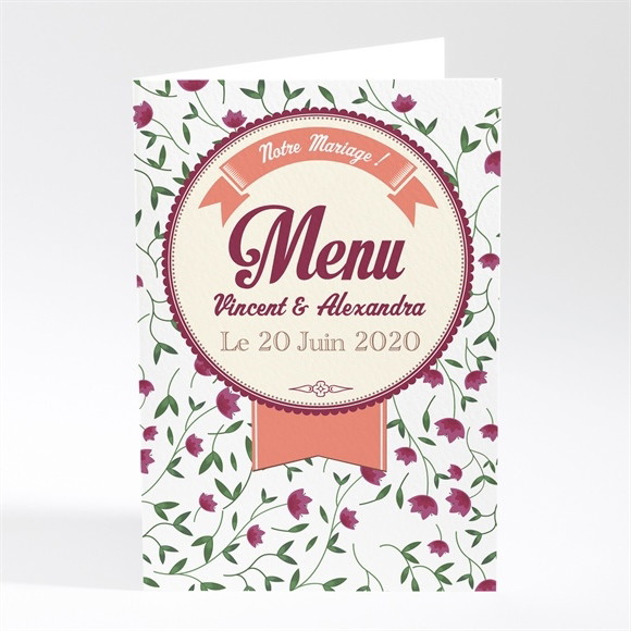 Menu mariage Ils se disent Oui ! réf.N401227