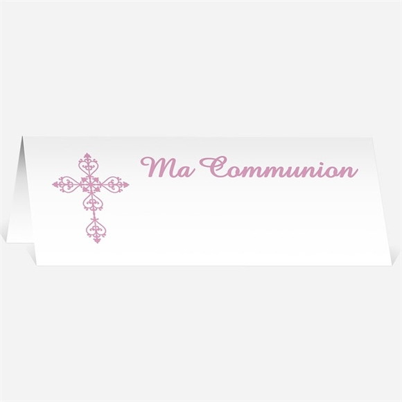 Marque-place communion Mon cadre rose réf.N440210