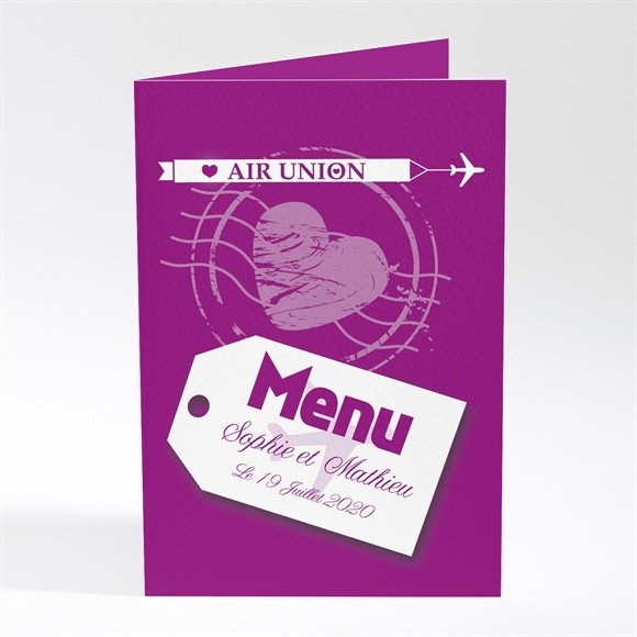 Menu mariage Air Union réf.N401251