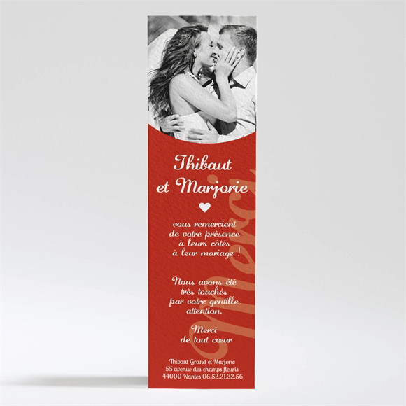 Remerciement mariage Elle & Lui Symboles réf.N200243