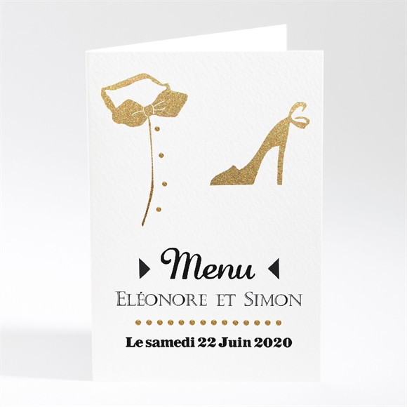 Menu mariage Smoking et Talons réf.N401262