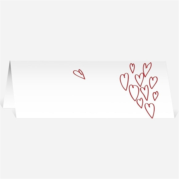 Marque-place mariage Photo en forme de coeur réf.N440229