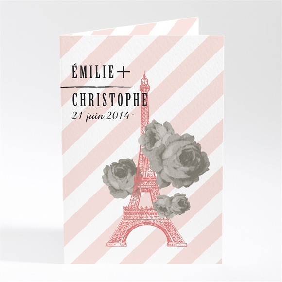 Faire-part mariage Autour de la Tour Eiffel réf.N401270