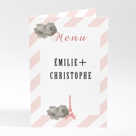 Menu mariage Autour de la Tour Eiffel réf.N401271