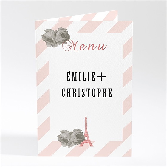 Menu mariage autour de la tour eiffel