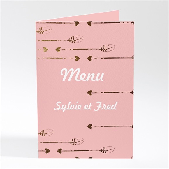 Menu mariage Invitation photo vintage réf.N401272