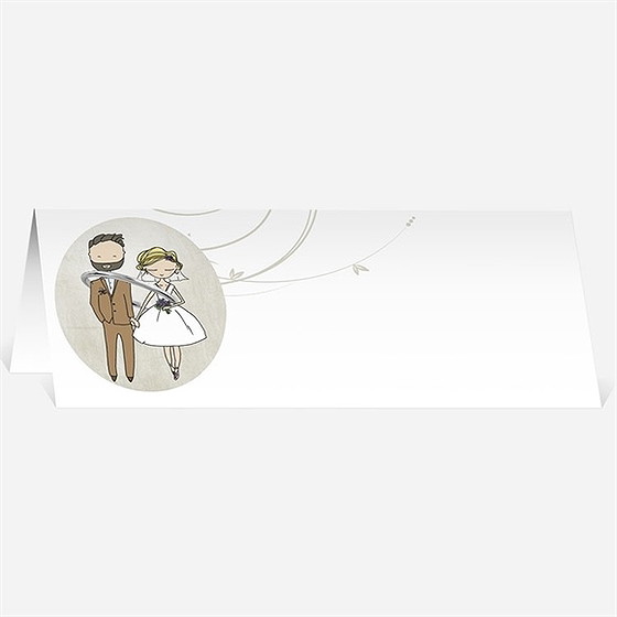 Marque-place mariage je lui passe la bague au doigt