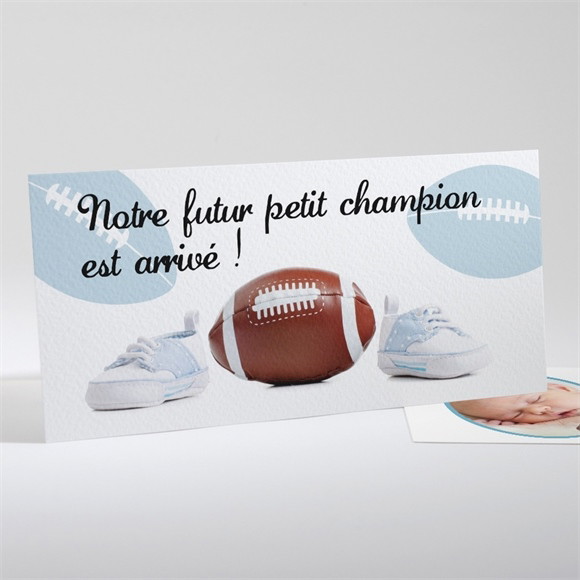 Faire-part naissance Notre Futur champion est né! réf.N13119