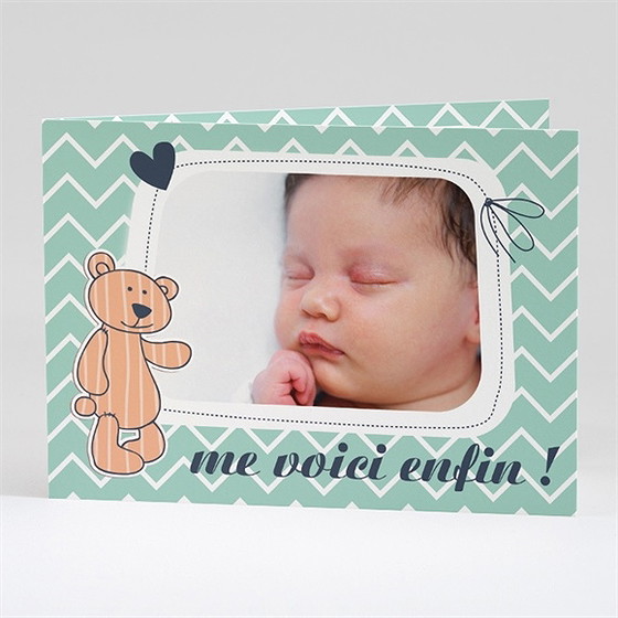 Faire-part naissance petit nounours