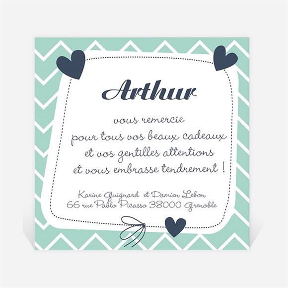 Remerciement naissance Petit Nounours réf.N300178