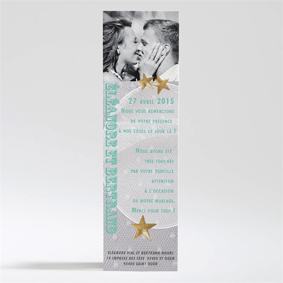 Remerciement mariage Féerie d'étoiles réf.N200268