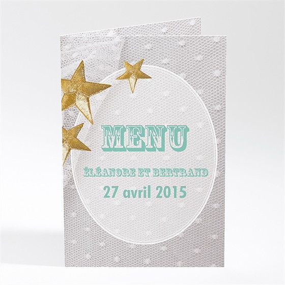 Menu mariage féerie d'étoiles