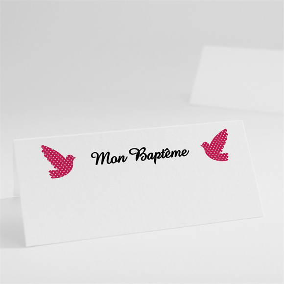 Marque-place baptême Feu sacré réf.N440253