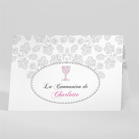 Faire-part communion Double face avec photo réf.N401710