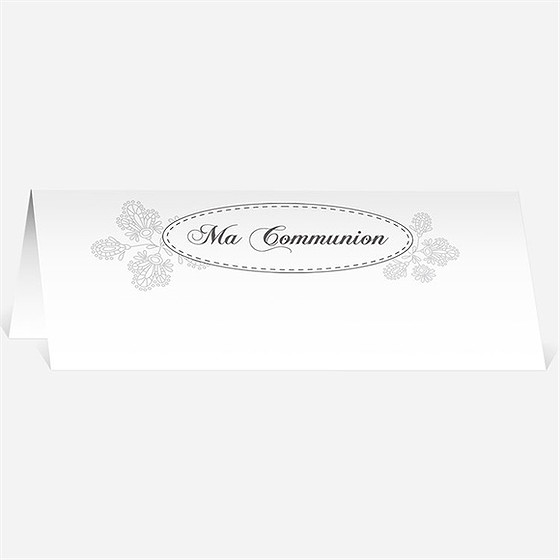 Marque-place communion double face avec photo