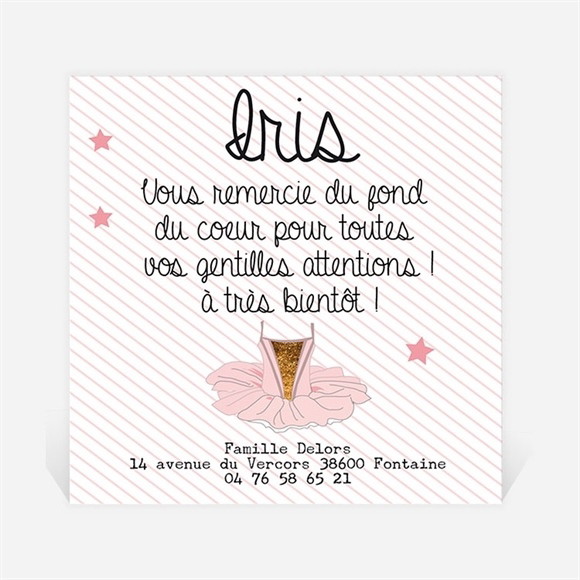 Remerciement naissance La découverte réf.N300186