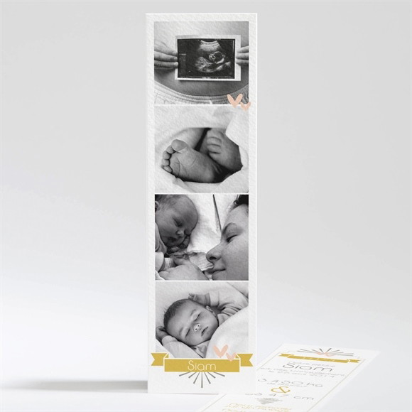 Faire-part naissance Cascade de photos réf.N20108