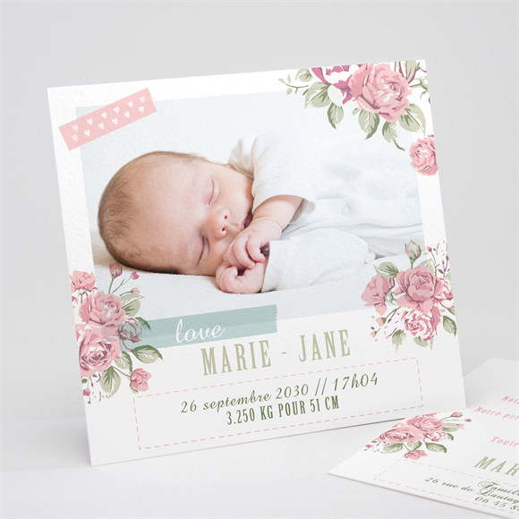Faire-part naissance Champêtre nature réf.N31163