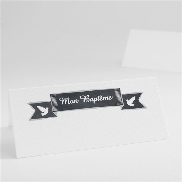 Marque-place baptême Craie sur ardoise réf.N440264