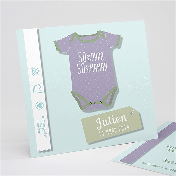 Faire-part naissance son joli body