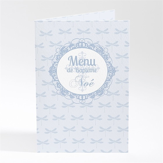 Menu baptême cadres baroques