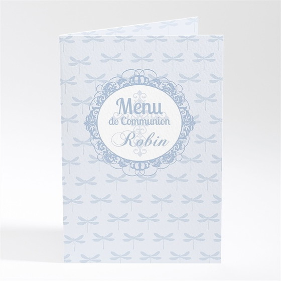 Menu communion libellules baroques