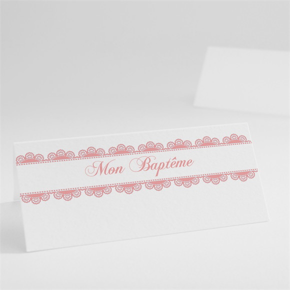 Marque-place baptême Ardoise pour filles réf.N440273